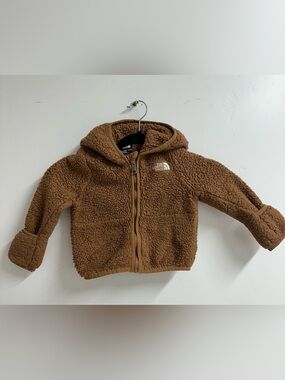 The North Face Tan Sherpa Zip Hoodie
